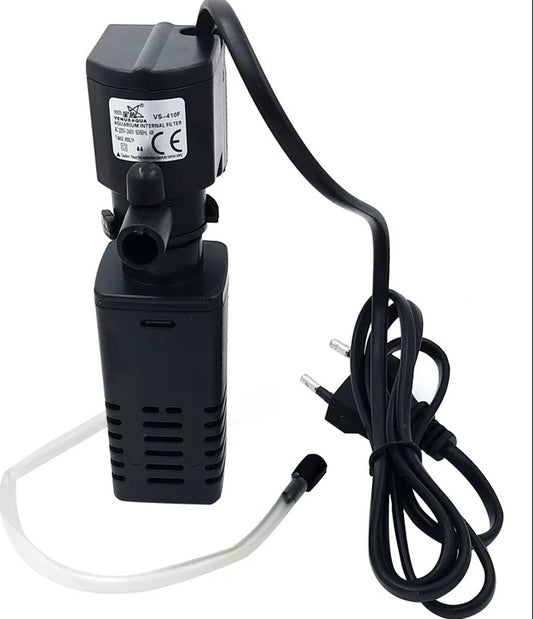 VENUS AQUA VS-410F Aquarium Internal Filter Suitable for Small Mini Tank (10-20 Litre) (Power: 4W, Flow MAX: 400 L/H)