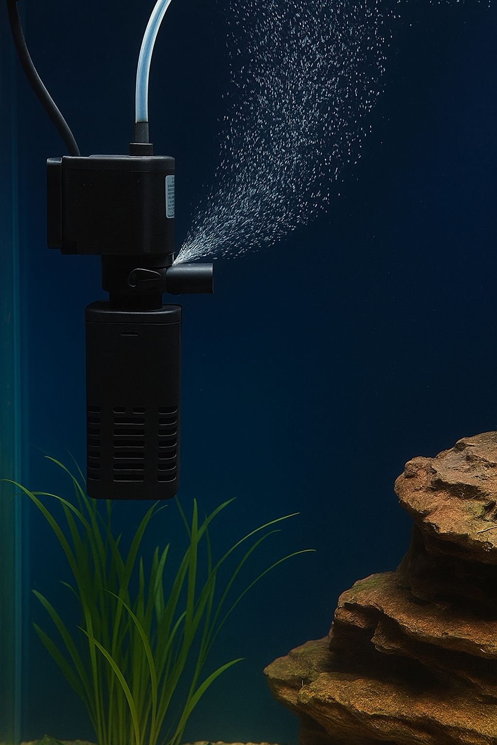 VENUS AQUA VS-410F Aquarium Internal Filter Suitable for Small Mini Tank (10-20 Litre) (Power: 4W, Flow MAX: 400 L/H)