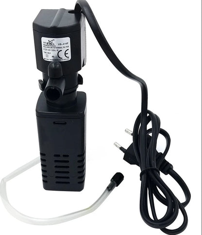 VENUS AQUA VS-410F Aquarium Internal Filter Suitable for Small Mini Tank (10-20 Litre) (Power: 4W, Flow MAX: 400 L/H)